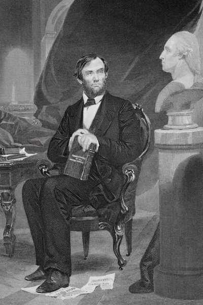 Porträt von Abraham Lincoln (1809-65) von Alonzo Chappel